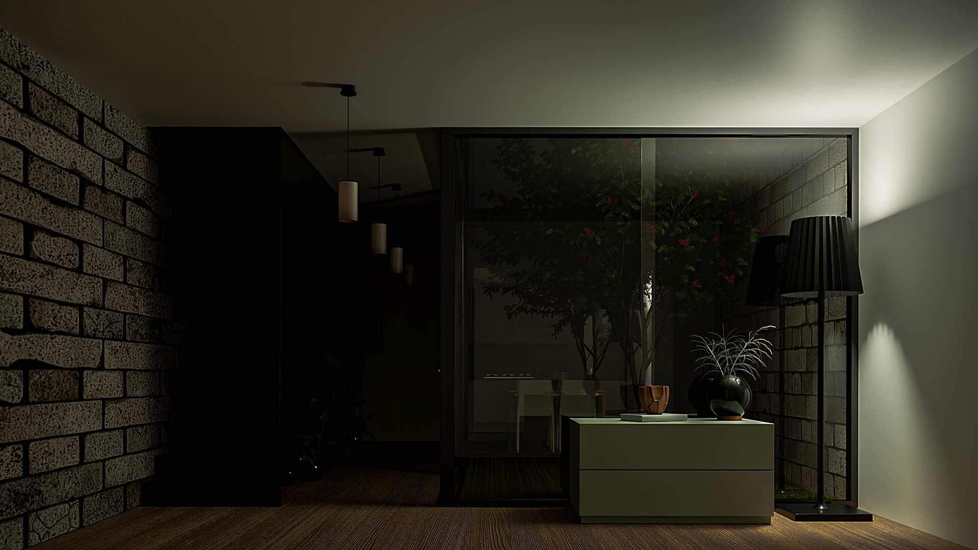 Random interiors